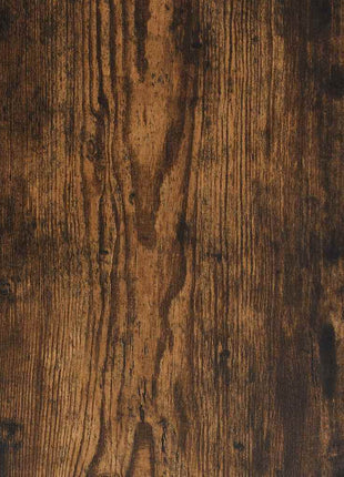 Badkamerkast 35x37,5x100 cm bewerkt hout gerookt eikenkleurig