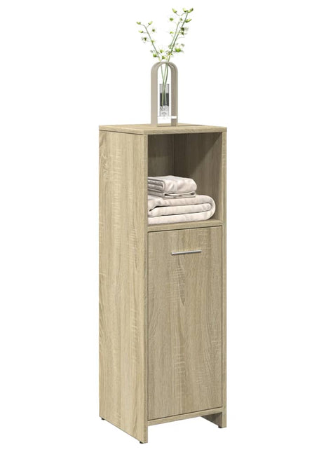 Badkamerkast 30x30x95 cm spaanplaat sonoma eikenkleurig