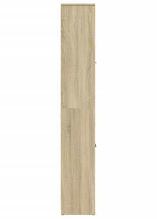 Badkamerkast 30x30x183,5 cm spaanplaat sonoma eikenkleurig