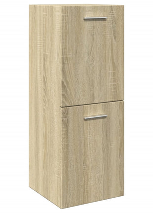 Badkamerkast 30x30x80 cm spaanplaat sonoma eikenkleurig