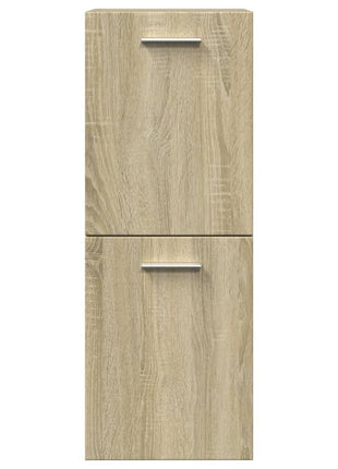 Badkamerkast 30x30x80 cm spaanplaat sonoma eikenkleurig