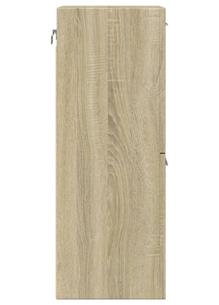 Badkamerkast 30x30x80 cm spaanplaat sonoma eikenkleurig