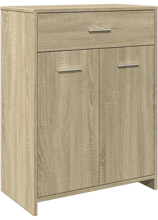 Badkamerkast 60x33x80 cm spaanplaat sonoma eikenkleurig