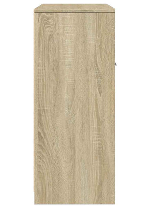 Badkamerkast 60x33x80 cm spaanplaat sonoma eikenkleurig