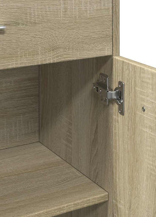 Badkamerkast 60x33x80 cm spaanplaat sonoma eikenkleurig