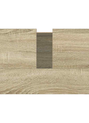 Badkamerkast 58x33x60 cm bewerkt hout sonoma eikenkleurig