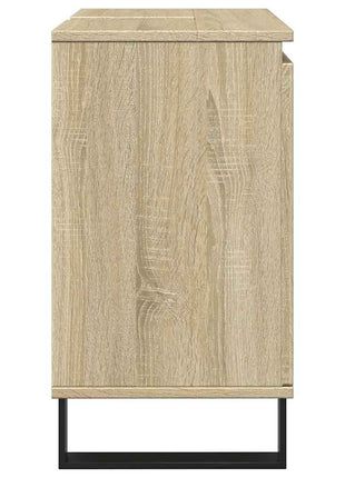 Badkamerkast 58x33x60 cm bewerkt hout sonoma eikenkleurig
