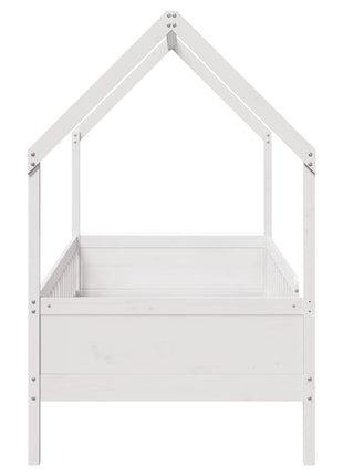 Bedhuis wit massief grenenhout 90x200 cm