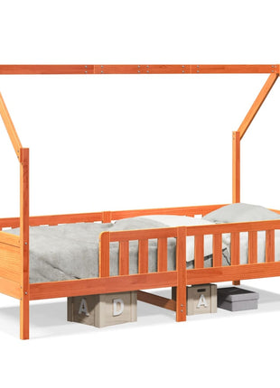 Bedhuis wasbruin massief grenenhout 90x200 cm
