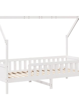 Bedhuis wit massief grenenhout 80x200 cm