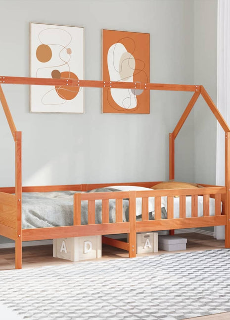 Bedhuis wasbruin massief grenenhout 80x200 cm