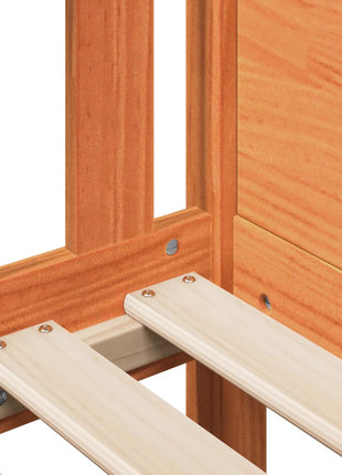 Bedhuis wasbruin massief grenenhout 90x190 cm