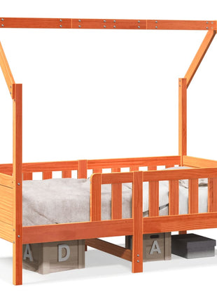 Bedhuis wasbruin massief grenenhout 80x160 cm