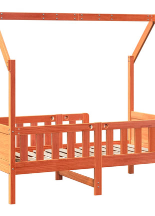 Bedhuis wasbruin massief grenenhout 80x160 cm
