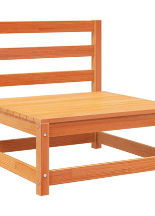 10-delige Loungeset massief grenenhout wasbruin