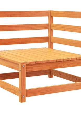 10-delige Loungeset massief grenenhout wasbruin