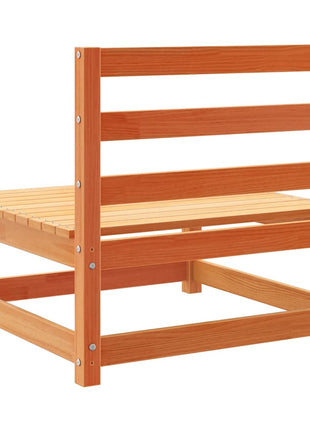 10-delige Loungeset massief grenenhout wasbruin