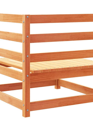 10-delige Loungeset massief grenenhout wasbruin
