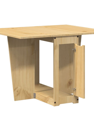 Eettafel Corona inklapbaar massief grenenhout wasbruin