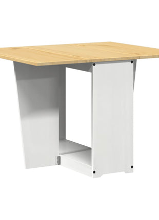 Eettafel Corona inklapbaar massief grenenhout wit