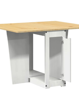 Eettafel Corona inklapbaar massief grenenhout wit