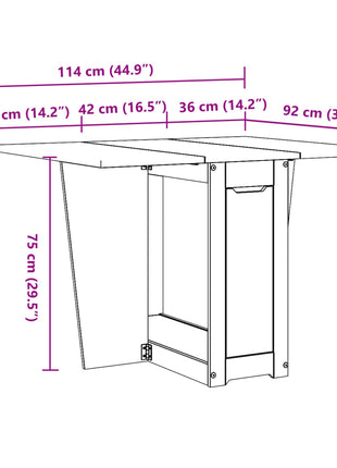 Eettafel Corona inklapbaar massief grenenhout wit