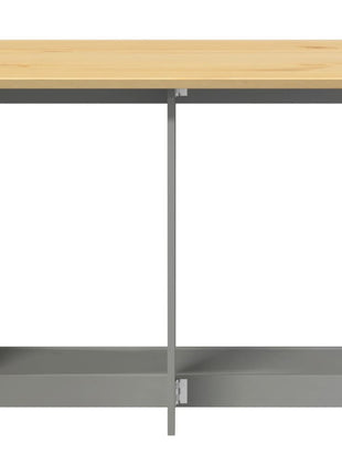 Eettafel Corona inklapbaar massief grenenhout grijs