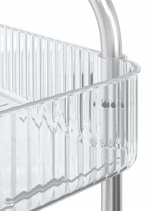 Opbergtrolley 4-laags 37x28x95 cm acryl transparant