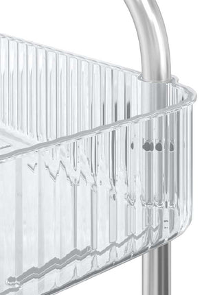 Opbergtrolley 4-laags 37x28x95 cm acryl transparant