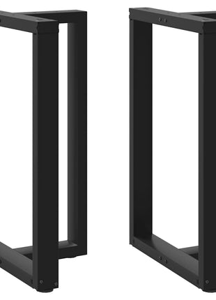 Bartafelpoten 2 st T-vormig 60x35x(90-91) cm staal zwart