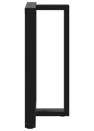 Bartafelpoten 2 st T-vormig 60x35x(90-91) cm staal zwart