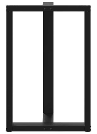 Bartafelpoten 2 st T-vormig 60x35x(90-91) cm staal zwart