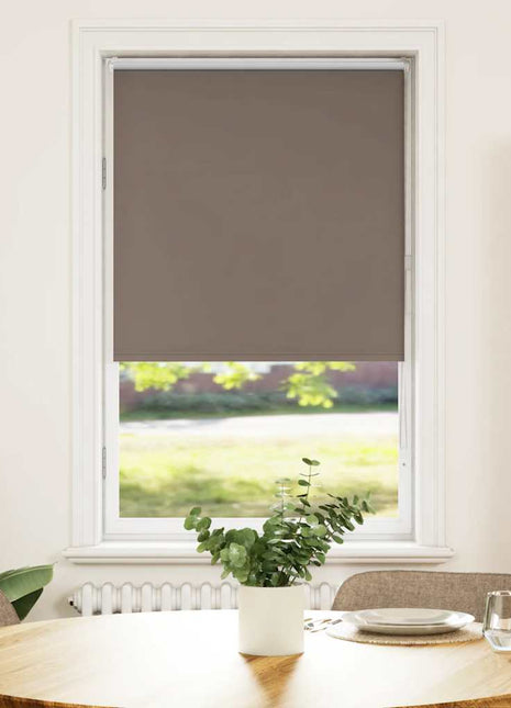 Rolgordijn verduisterend koffie 75x175 cm stofbreedte 70,7 cm