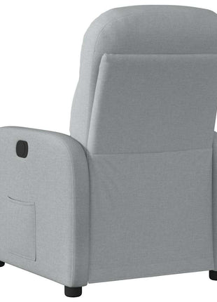 Fauteuil verstelbaar stof lichtgrijs