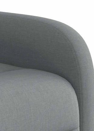Fauteuil verstelbaar stof lichtgrijs