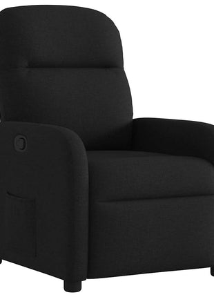 Fauteuil verstelbaar stof zwart