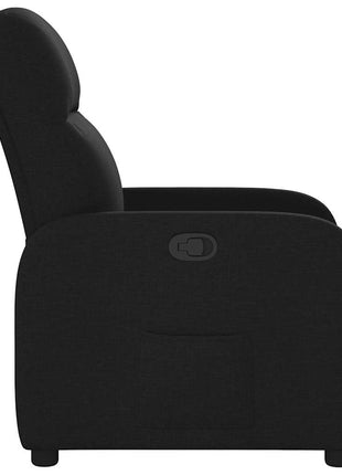 Fauteuil verstelbaar stof zwart