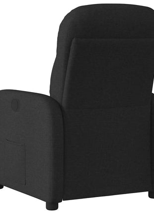 Fauteuil verstelbaar stof zwart