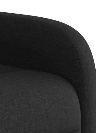Fauteuil verstelbaar stof zwart