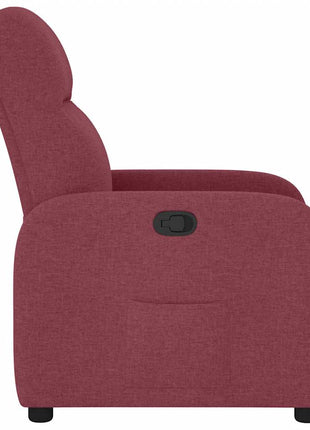 Fauteuil verstelbaar stof wijnrood