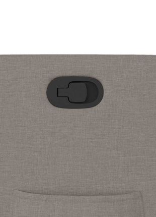 Fauteuil verstelbaar stof taupe