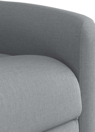 Fauteuil verstelbaar stof lichtgrijs