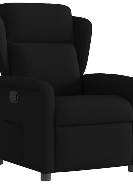 Fauteuil verstelbaar stof zwart