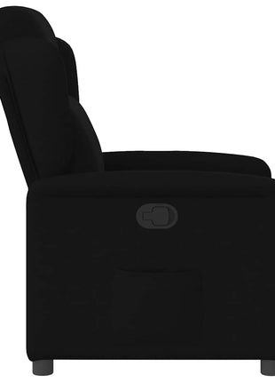 Fauteuil verstelbaar stof zwart