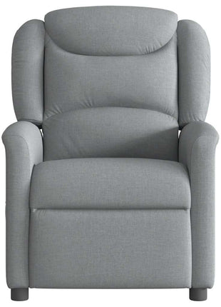 Fauteuil verstelbaar stof lichtgrijs