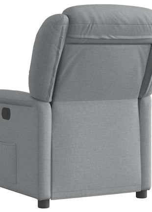 Fauteuil verstelbaar stof lichtgrijs