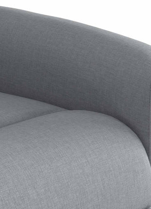 Fauteuil verstelbaar stof lichtgrijs