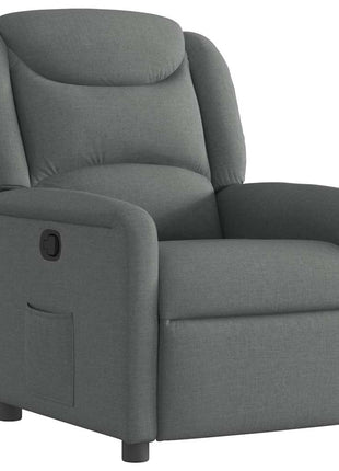 Fauteuil verstelbaar stof donkergrijs