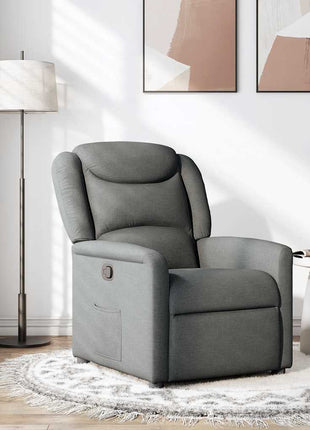 Fauteuil verstelbaar stof donkergrijs