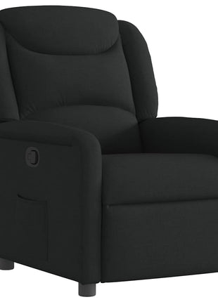 Fauteuil verstelbaar stof zwart